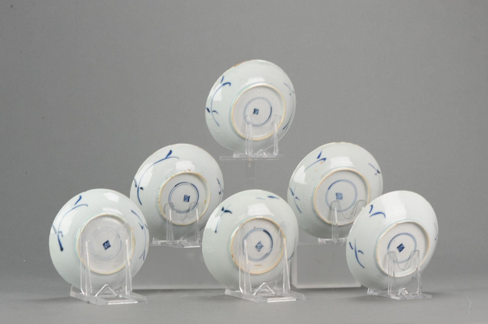 Porcelaine Assiette ancienne en porcelaine chinoise Tianqi Chongzhen 16/17C Ming Peony marquée #6 en vente