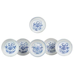 Assiette ancienne en porcelaine chinoise Tianqi Chongzhen 16/17C Ming Peony marquée #6