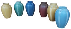 6 Antique Victorian 1920s Rookwood Pottery Arts & Crafts Matte Bud Vases, 2088