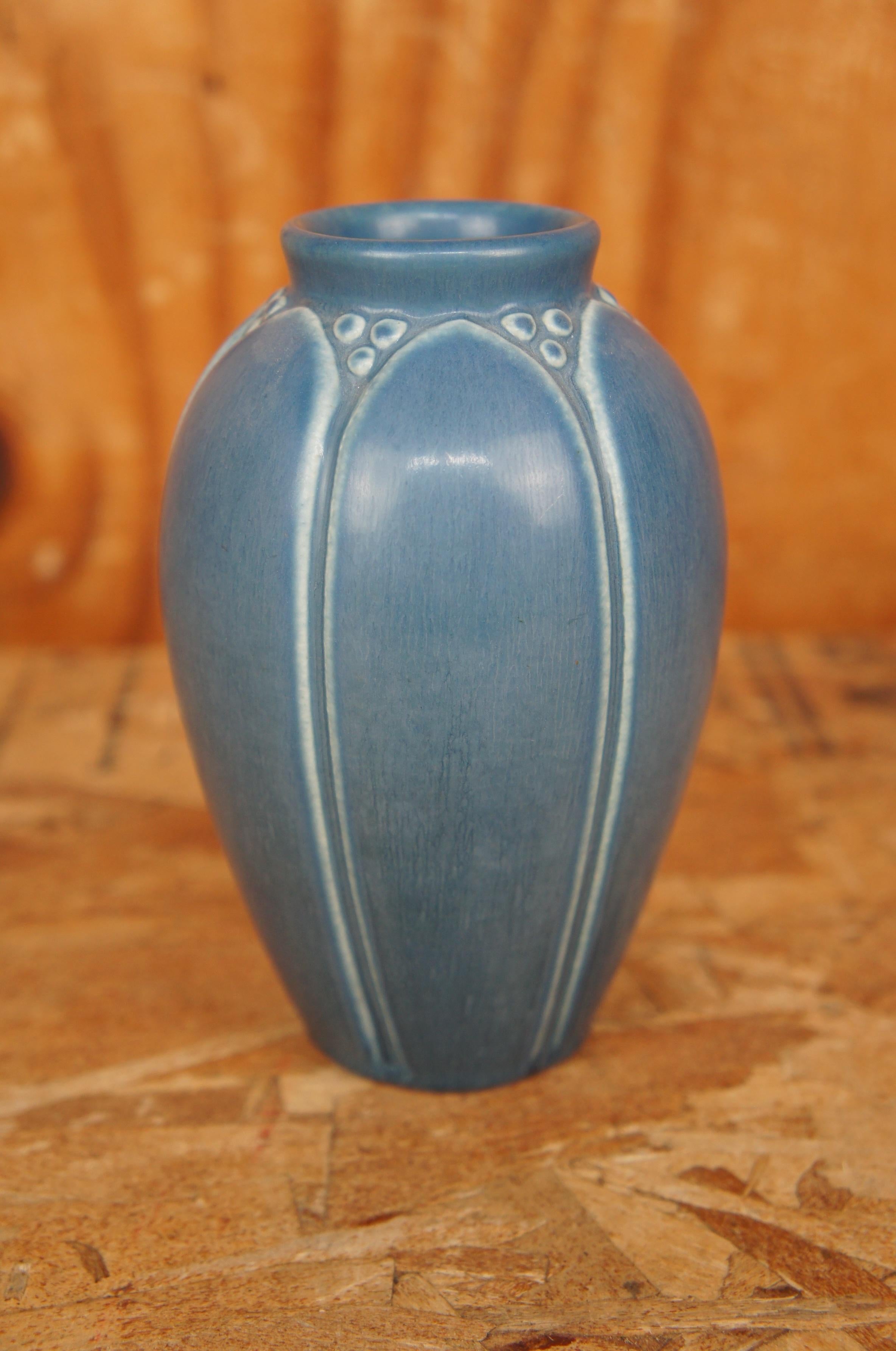 6 Antique Victorian 1920s Rookwood Pottery Arts & Crafts Matte Bud Vases, 2088 1