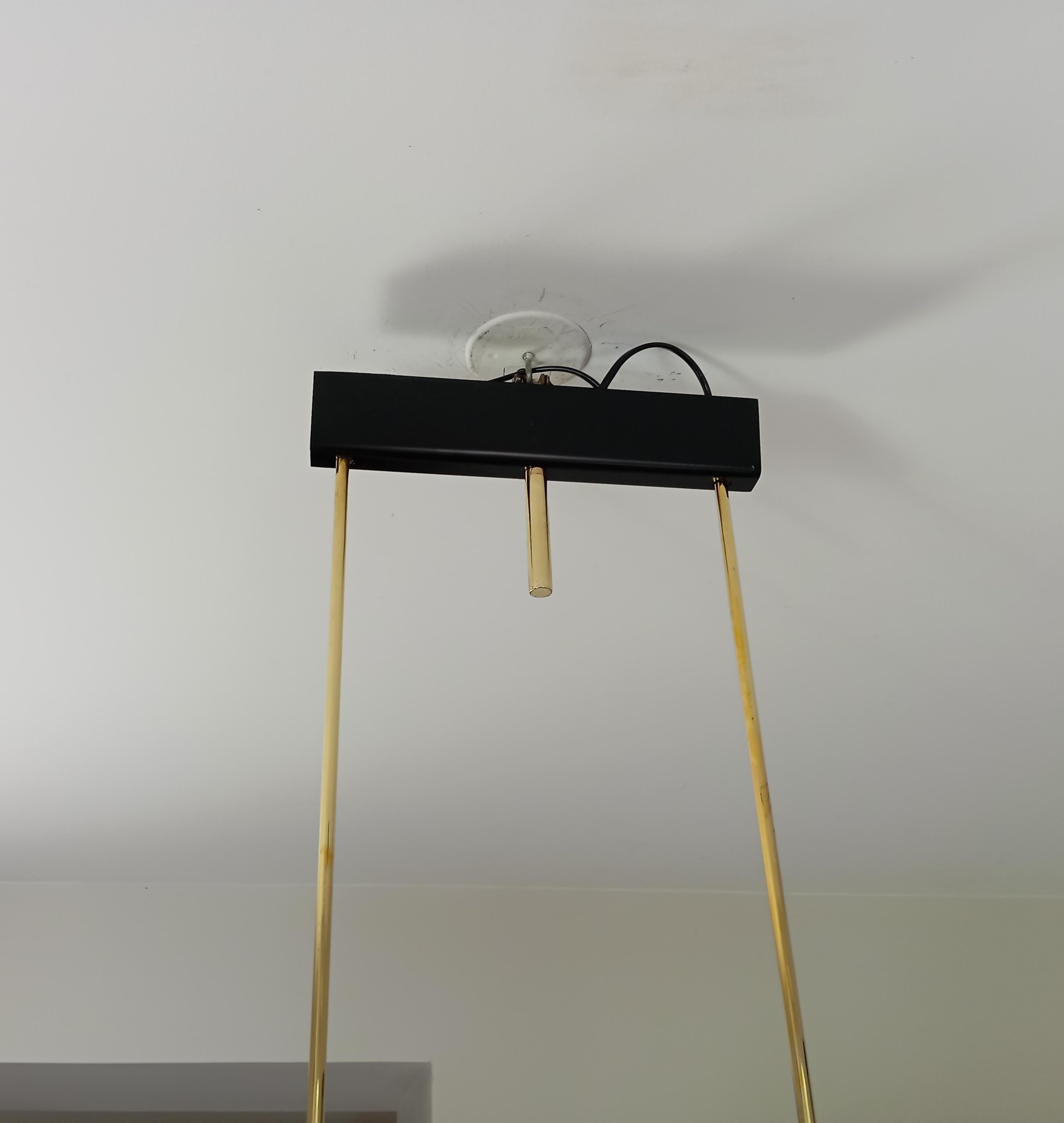 Lampadario asimmetrico a 6 bracci, Maison Lunel, circa 1950 in vendita 5