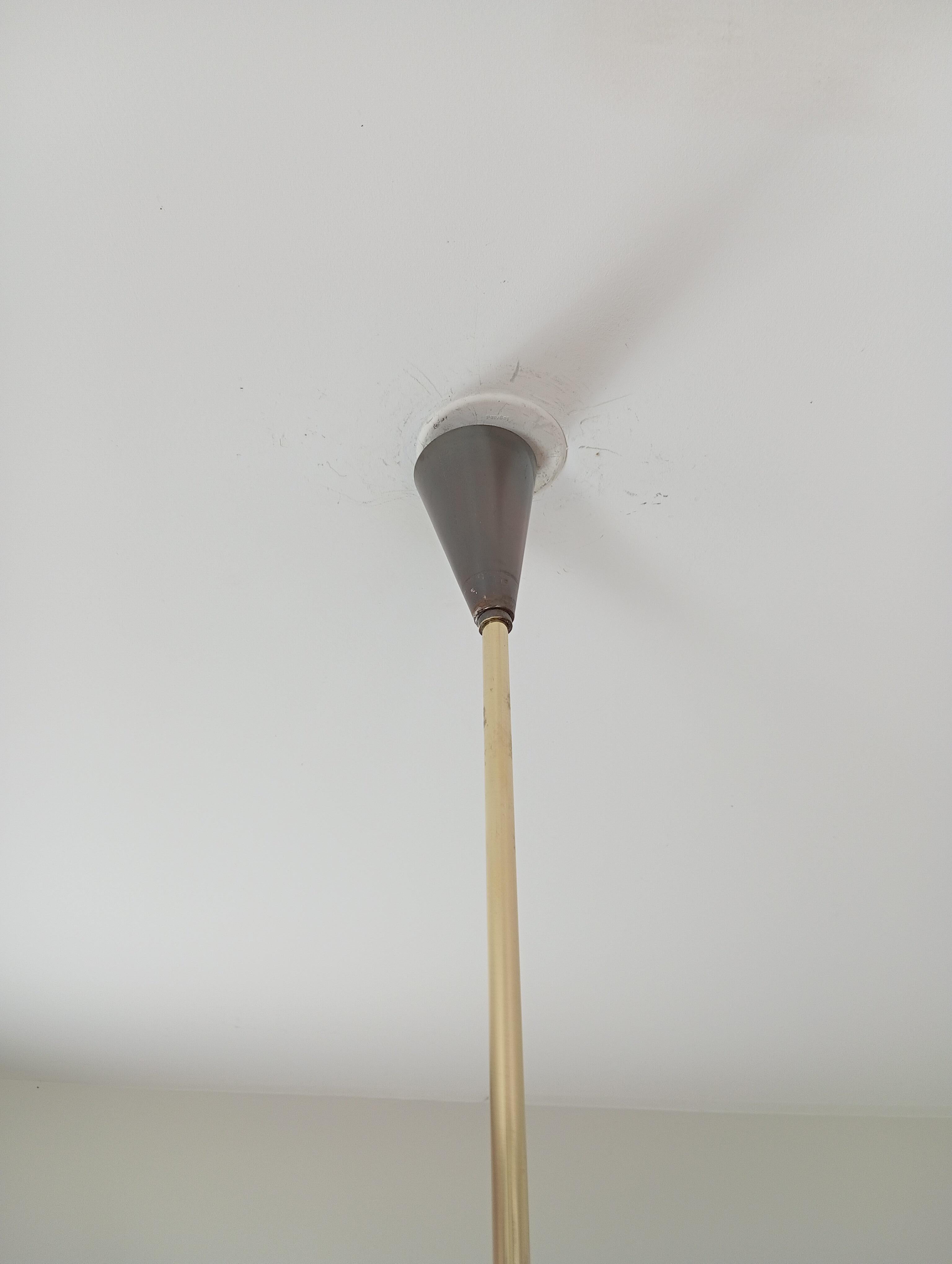 6-arm asymmetrical chandelier, Maison Lunel circa 1950 6