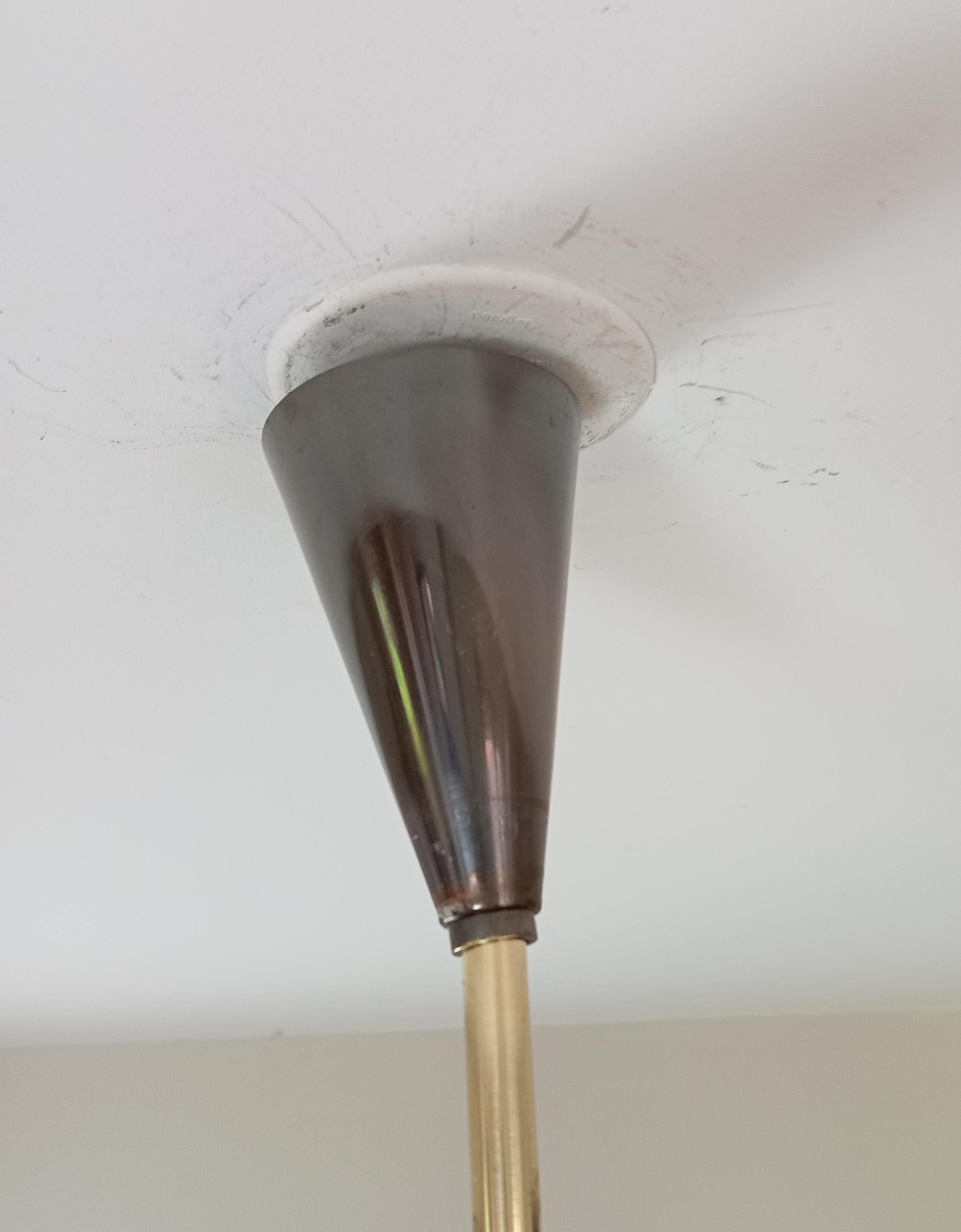 6-arm asymmetrical chandelier, Maison Lunel circa 1950 2