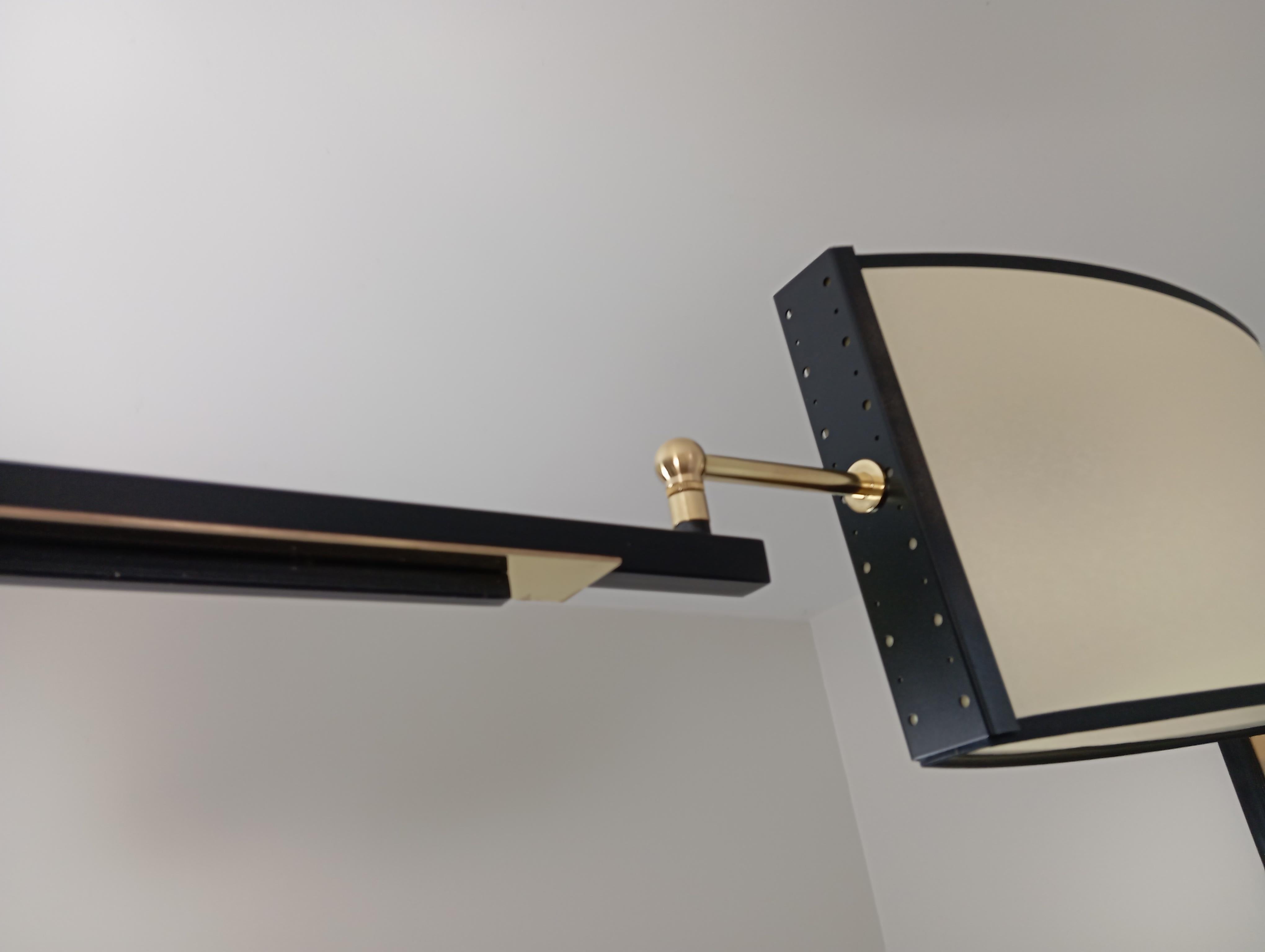 Lampadario a 6 bracci di R. Lunel, circa 1950 in vendita 2