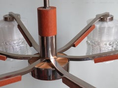 6-Arm Chandelier, Denmark, 1950-1960