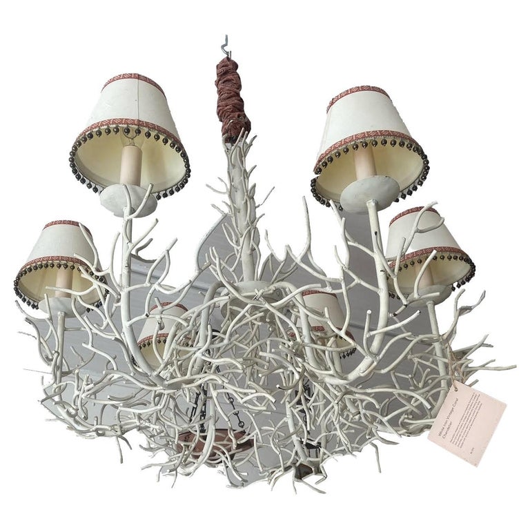 Lustre Corail Vintage à 6 Bras en Fer avec 6 Abat-Jour Personnalisé ...