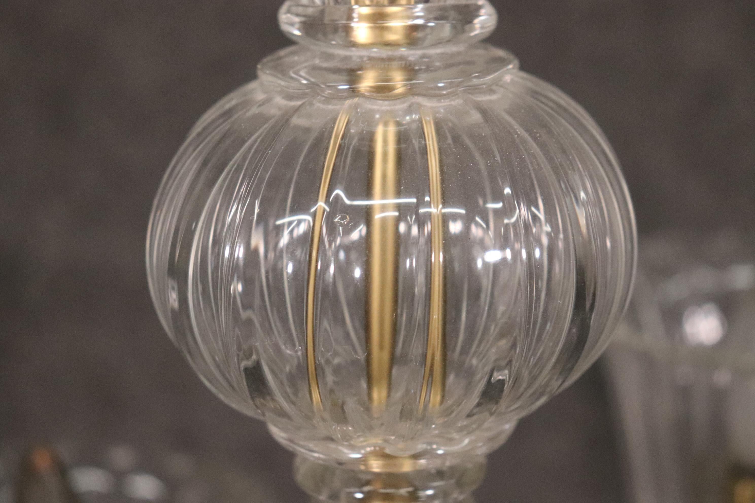 Louis XV 6-Arm Italian Murano Glass Chandelier For Sale
