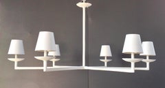 6 arm plaster chandelier- Couronnes Chandelier, Model 3