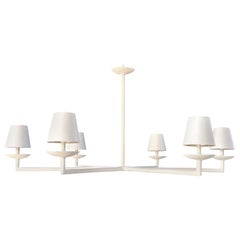 6 arm plaster chandelier- Couronnes Chandelier, Model 3