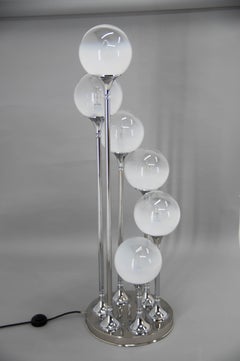 6-Arm-Stehlampe von Targetti Sankey, Italien, 1960er Jahre