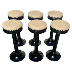 6 Art Deco Belgian Barstools