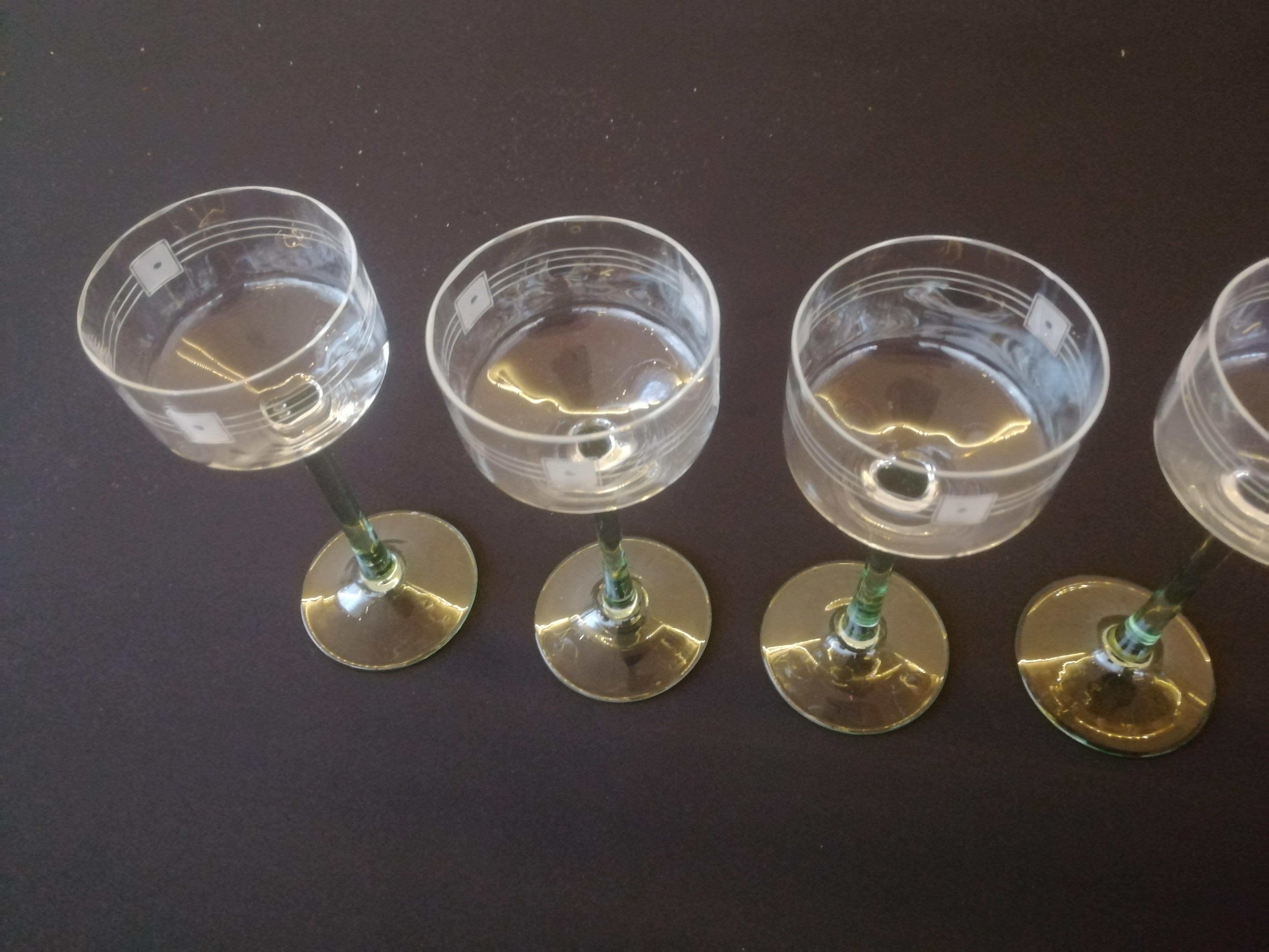 6 Art Deco Glasses For Sale 5