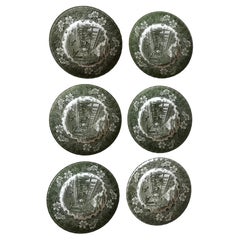 6 assiettes Royal Tudor 1828