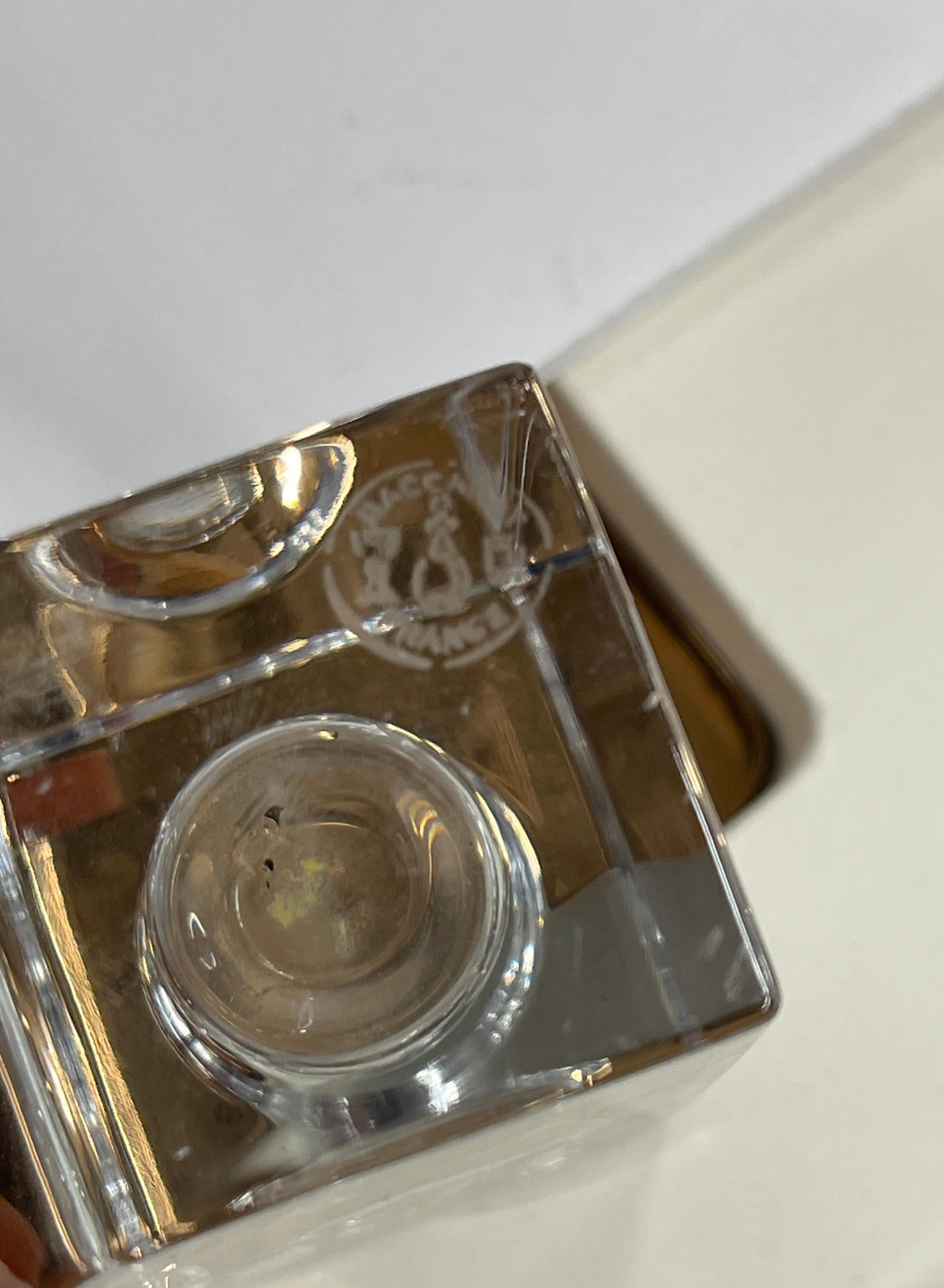 6 Baccarat Cubist Candleholders In Good Condition In Palm Springs, CA