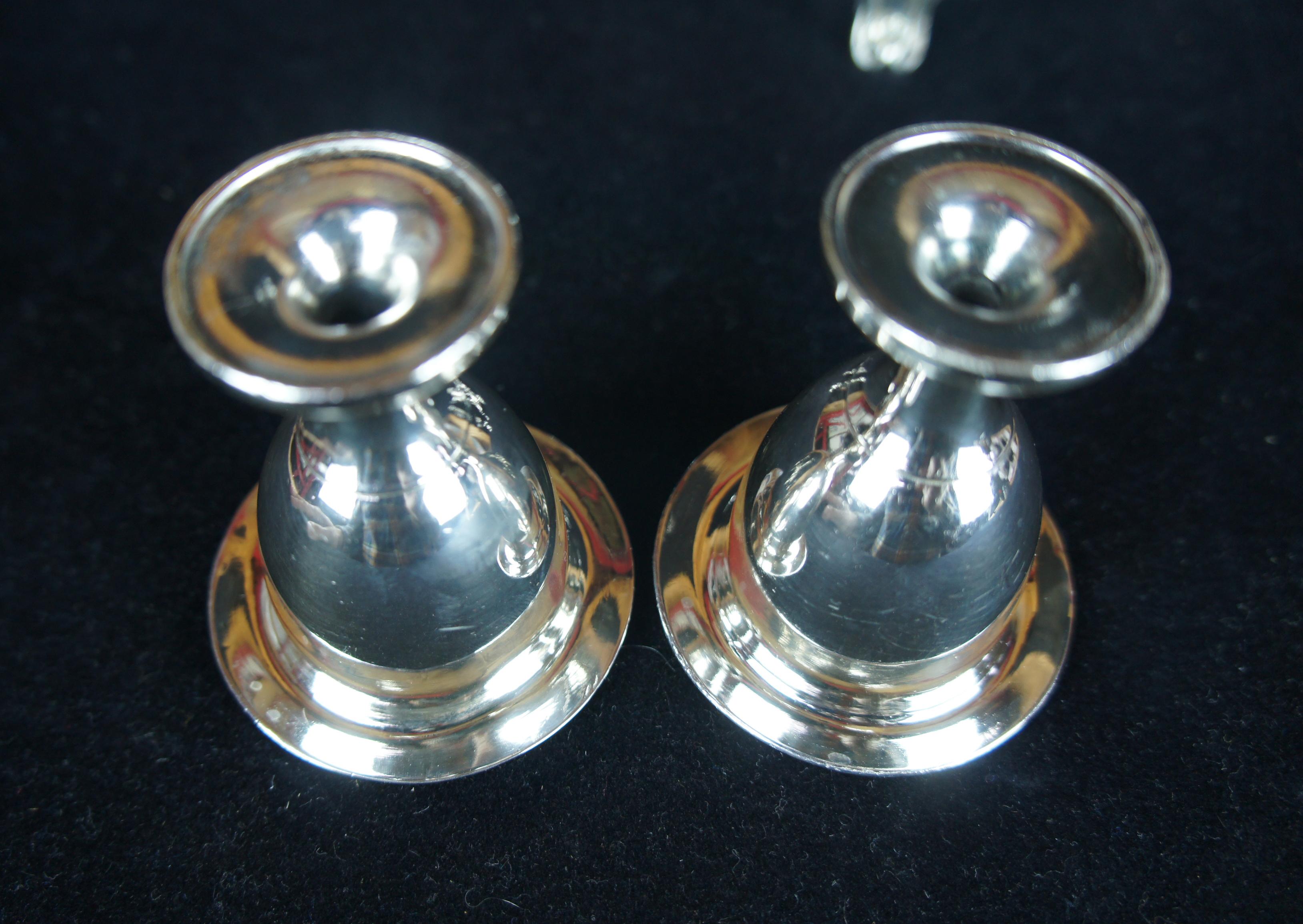 6 Baroque Silver Plated Kiddush Cup Goblets & Caddy Judaica Barware Shot Glasses In Good Condition For Sale In Dayton, OH