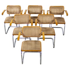 6 Bauhaus Cantilever Armchairs Made in Italy Style Marcel Breuer Cesca Chair