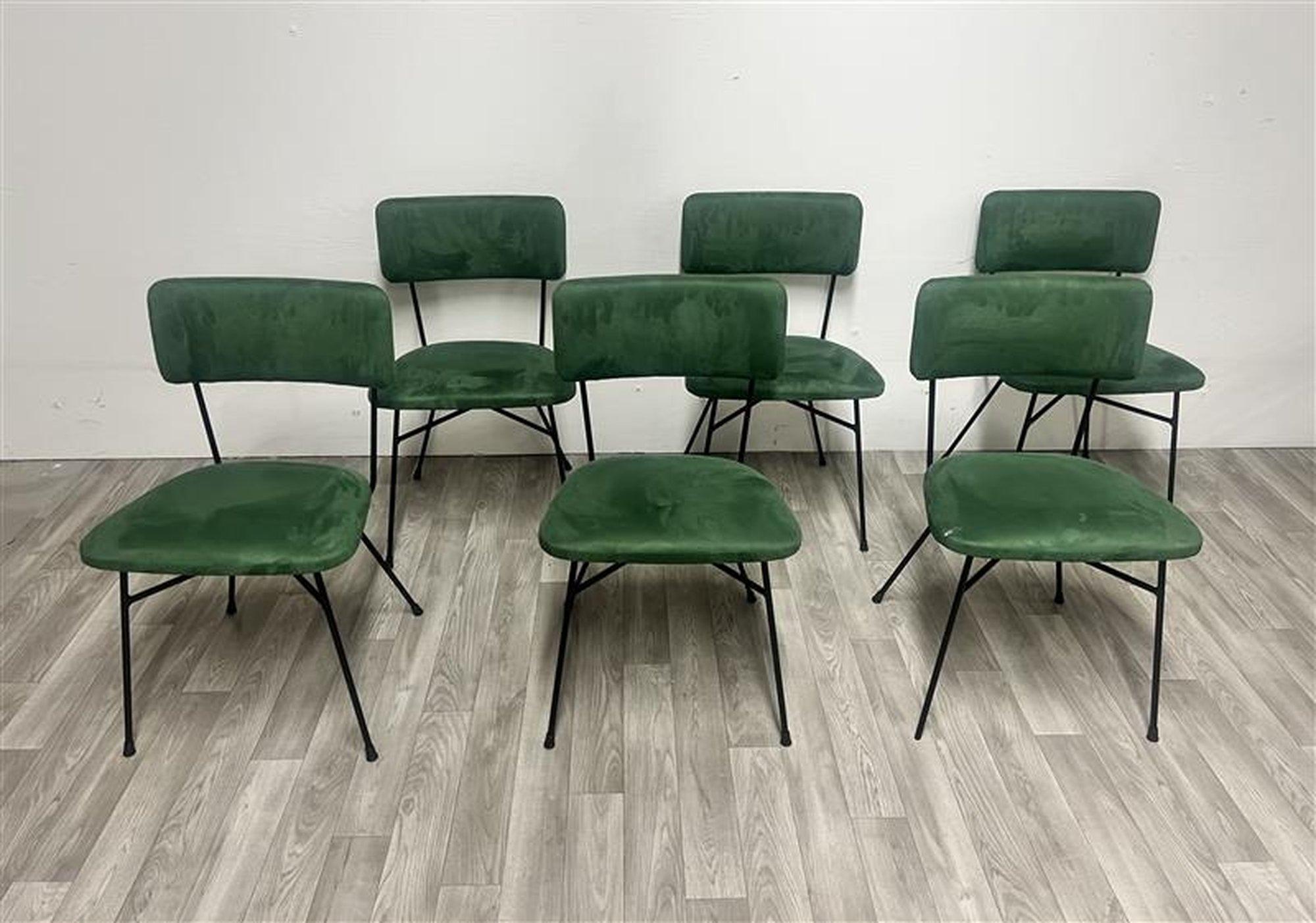 6 BBPR Elettra-Stühle (Metall) im Angebot