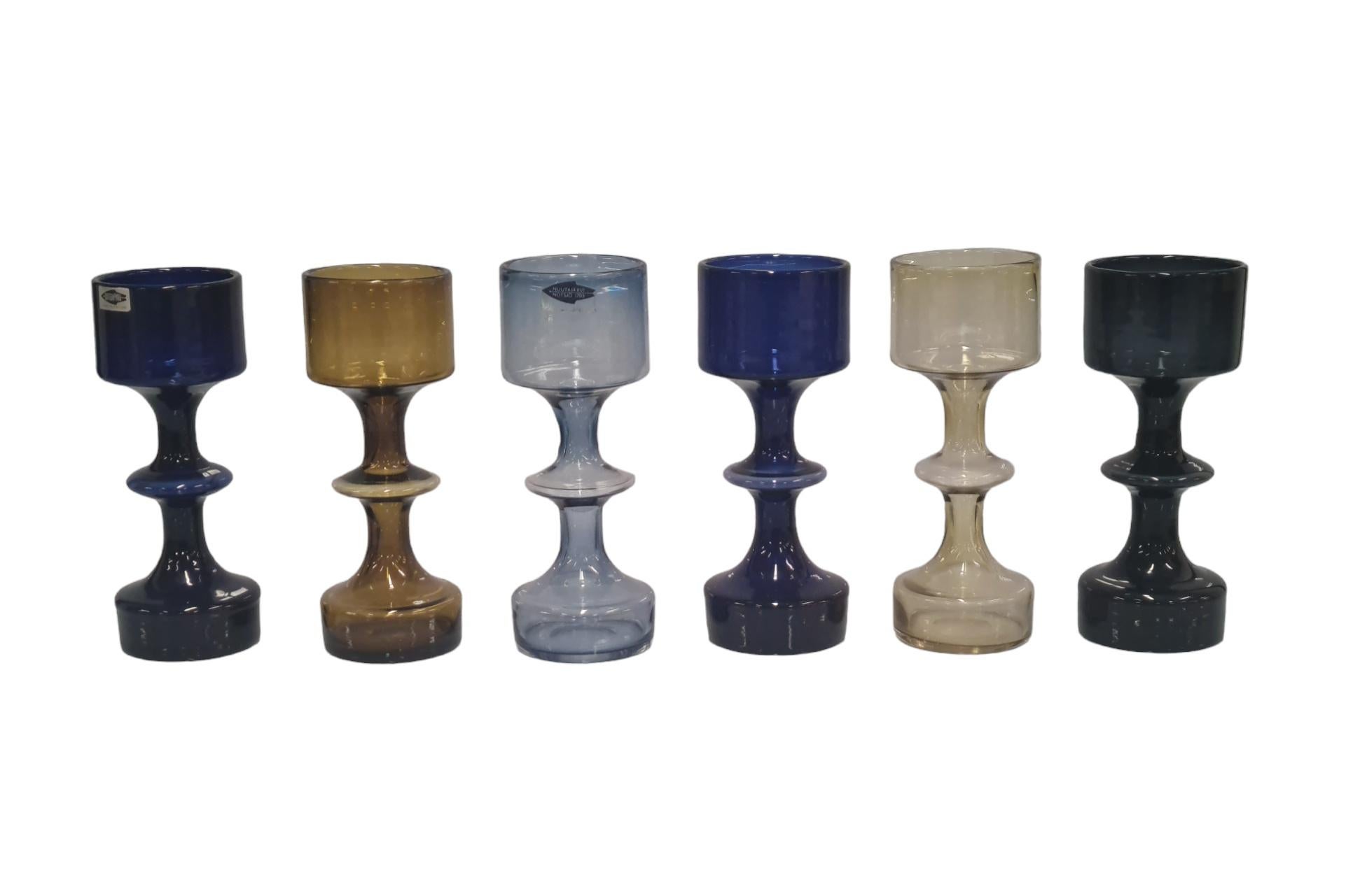 Mid-20th Century 6 Beautiful Vases in Different Colours, KF 245, 1957  For Sale