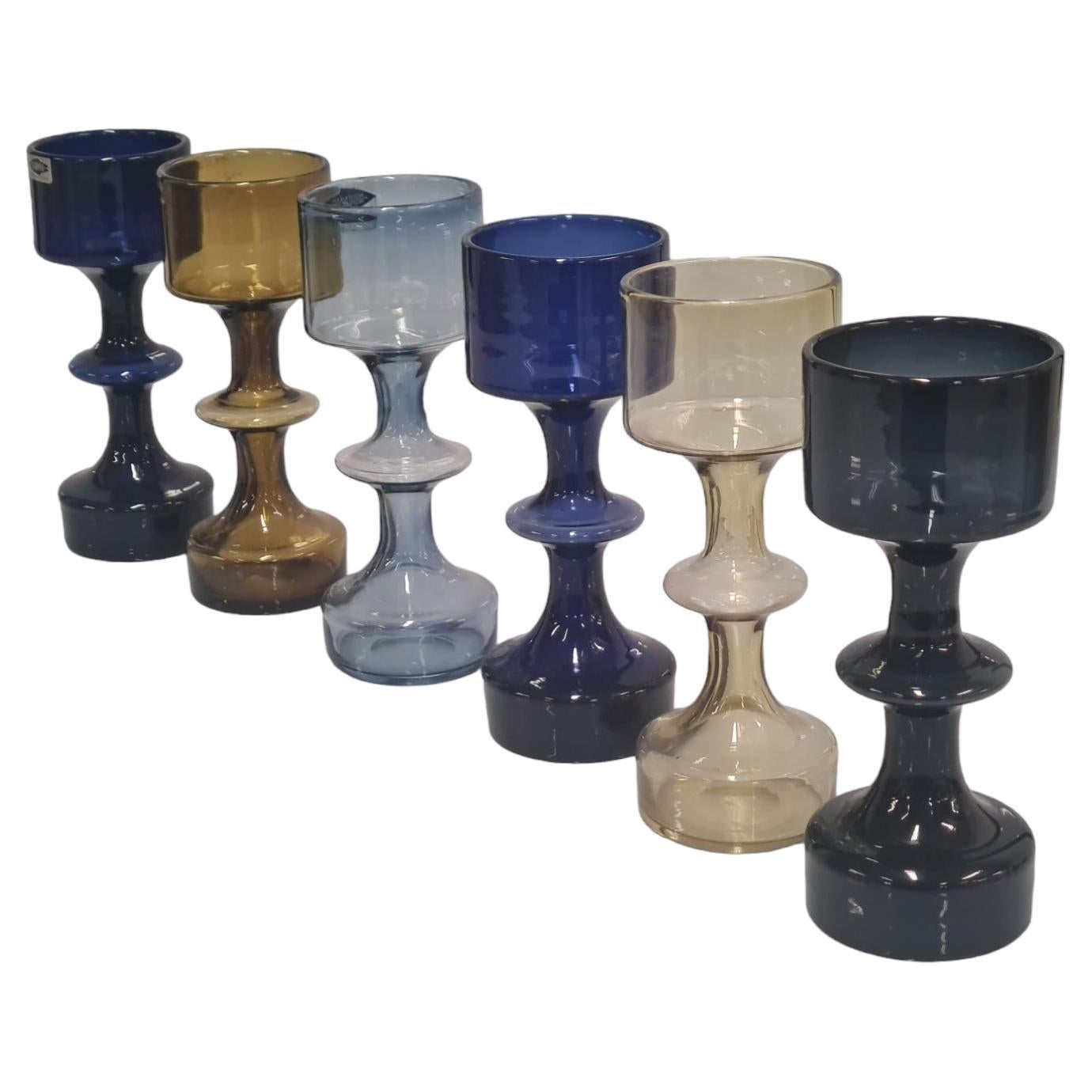 6 Beautiful Vases in Different Colours, KF 245, 1957  For Sale