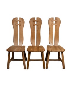 6 belgian chairs in oak by De Puydt