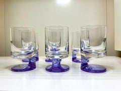 6 Bicchieri Smoke Joe Colombo per Arnolfo di Cambio altezza 12 cm.