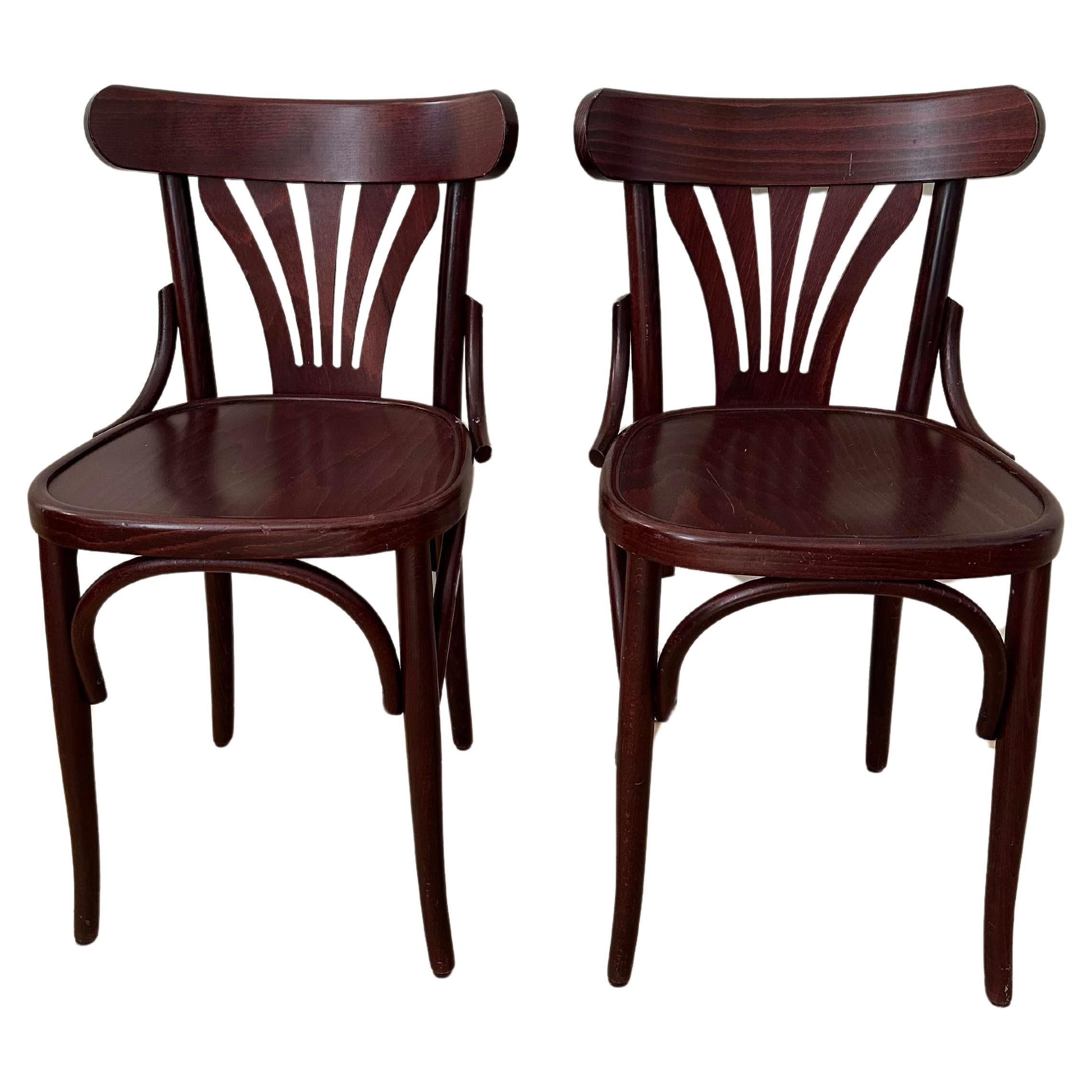6 bistro chairs from Paris For Sale