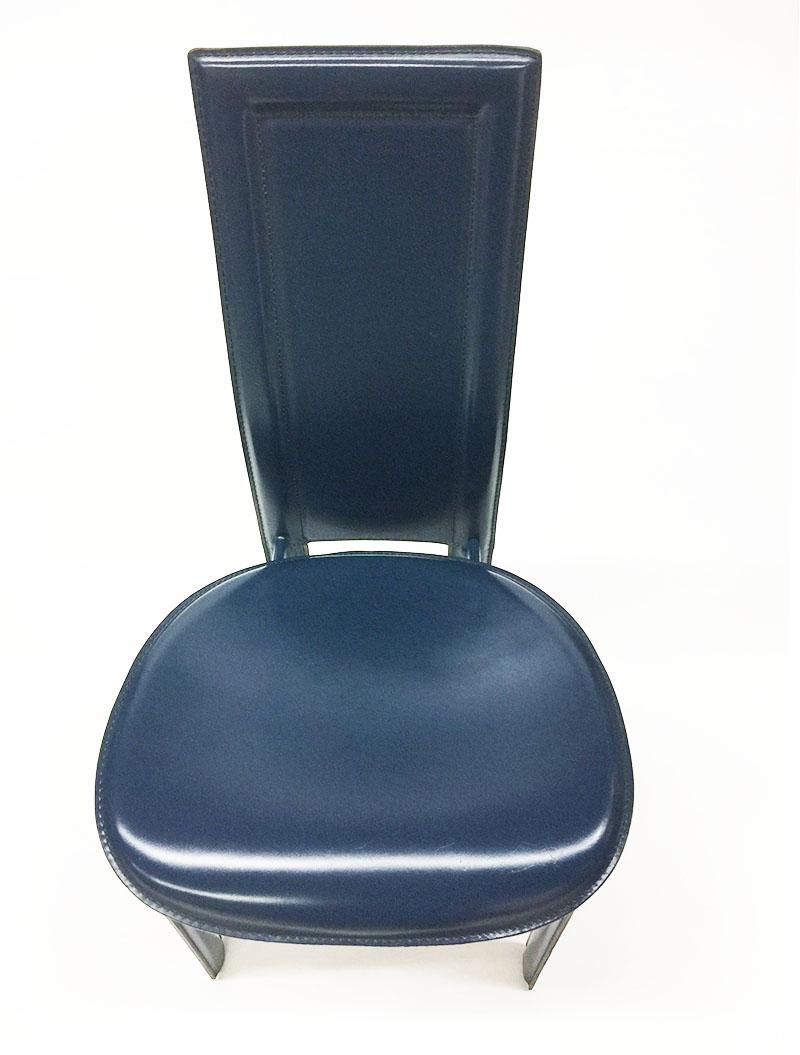 navy blue leather dining chairs