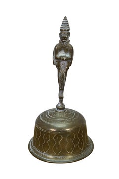 6 Brass Bells Japanese Suzu Temple Indian Hanuman Monkey Elephant Claw