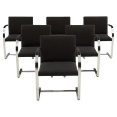 Used 6 BRNO Chairs by Ludwig Mies Van Der Rohe for Knoll Int'l
