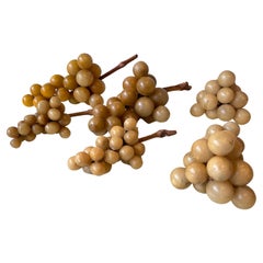 6 Bunches de raisins de marbre