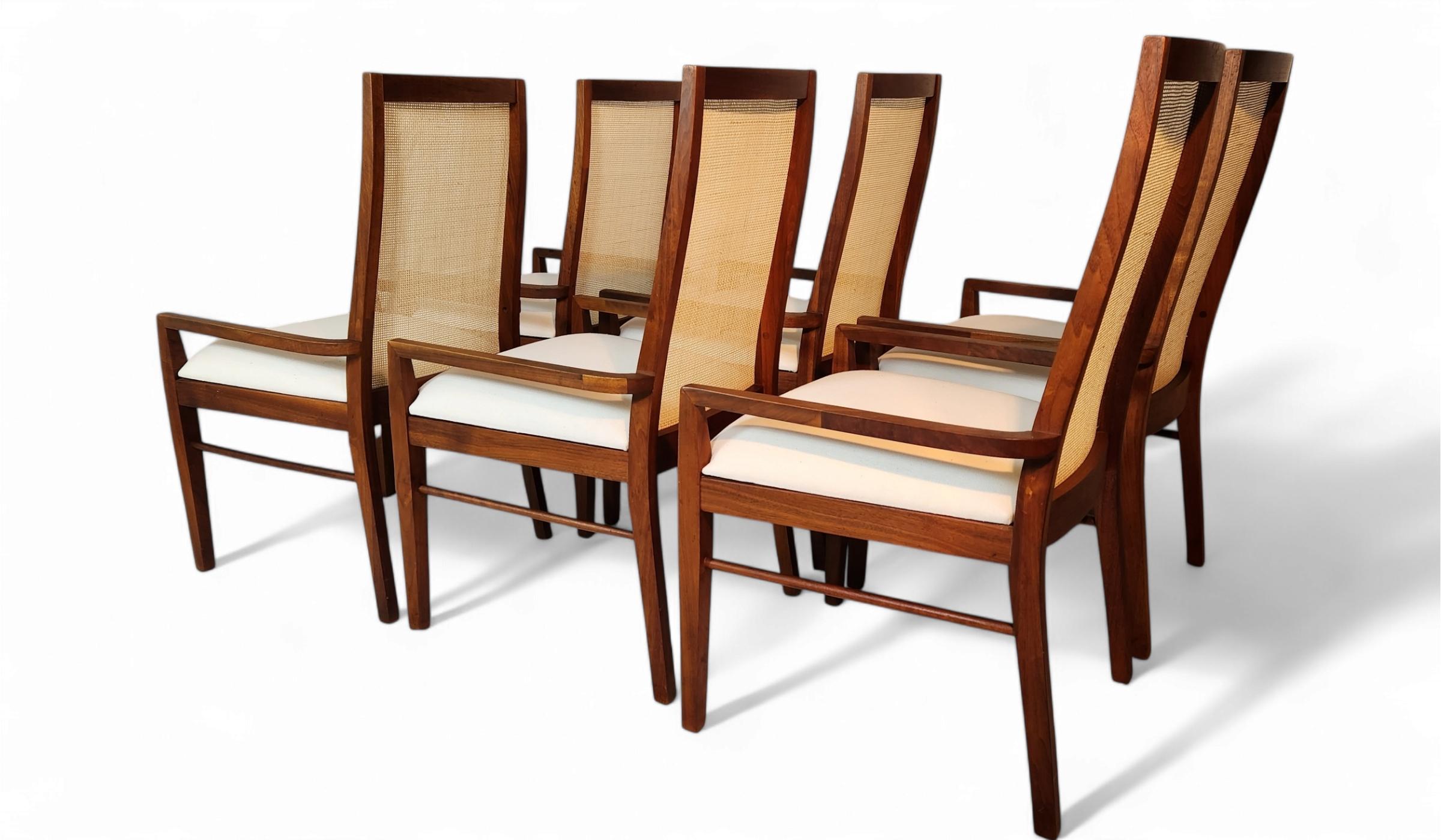 6 Poltrone da pranzo in legno di noce Jack Cartwright per Founders anni '60 in vendita 3