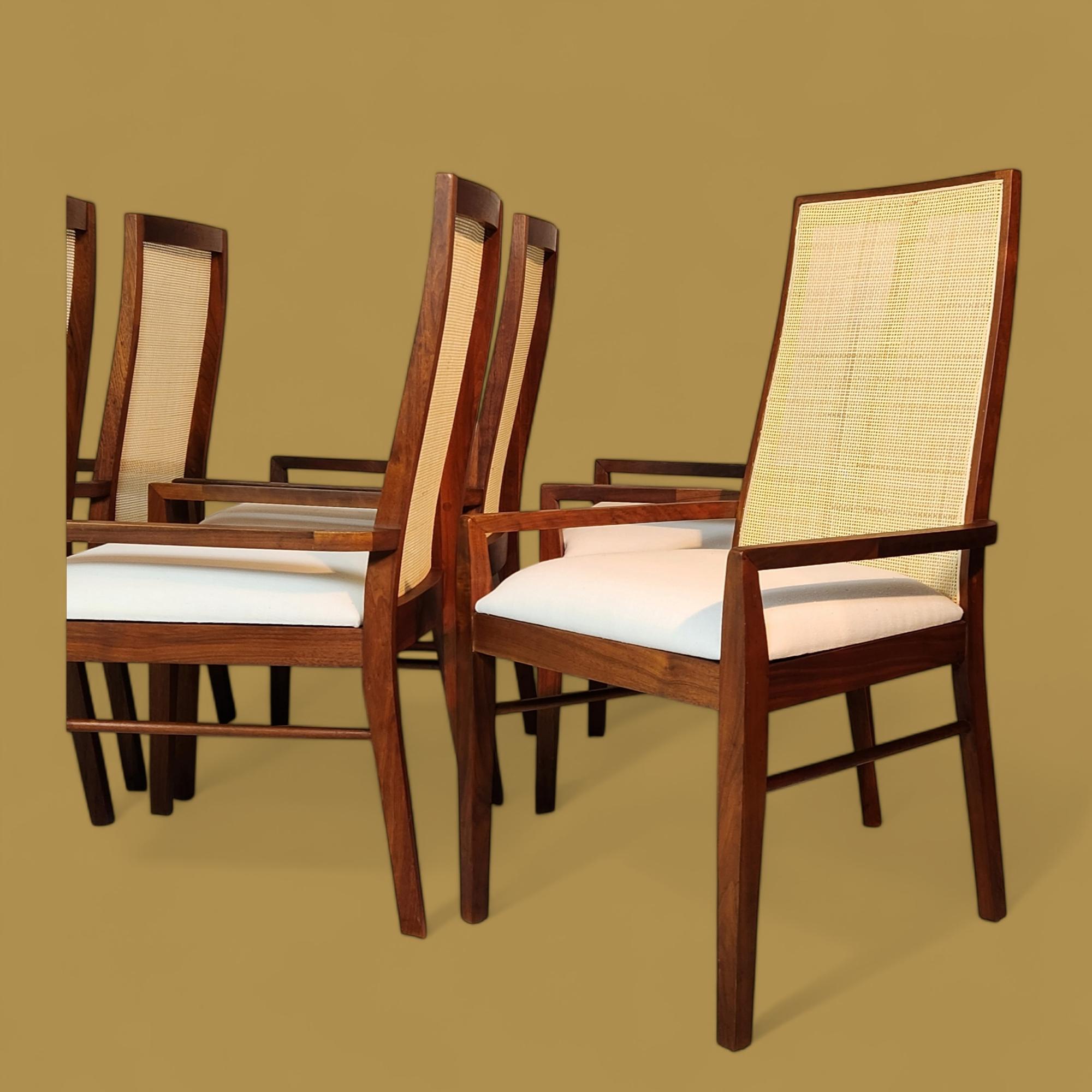 6 Poltrone da pranzo in legno di noce Jack Cartwright per Founders anni '60 in vendita 4