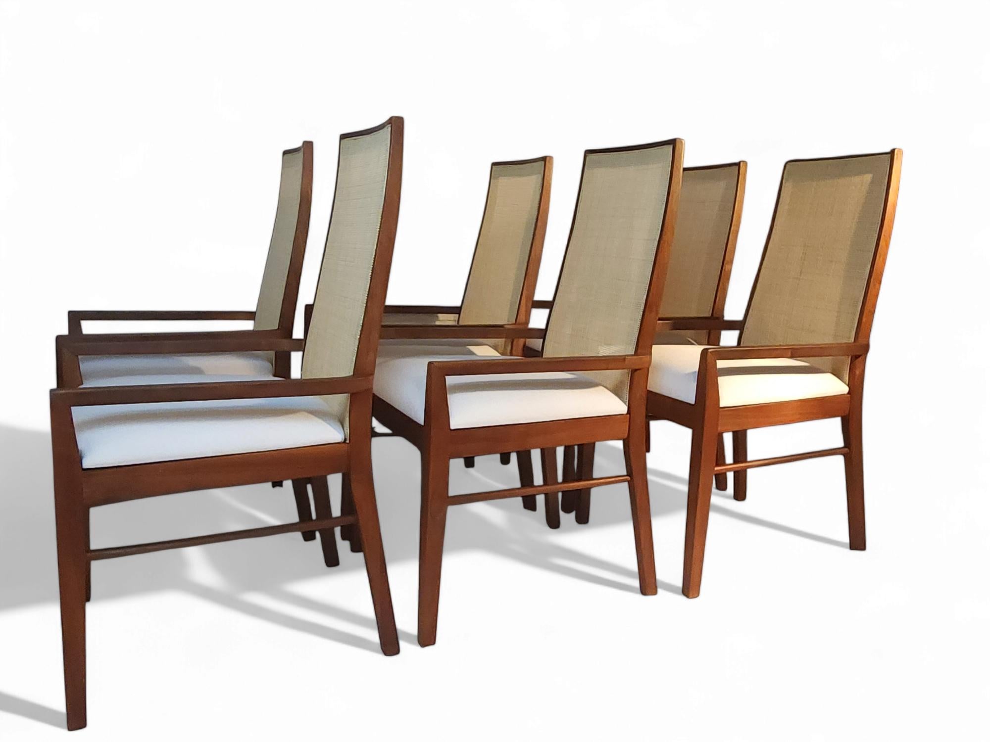 6 Poltrone da pranzo in legno di noce Jack Cartwright per Founders anni '60 in vendita 1