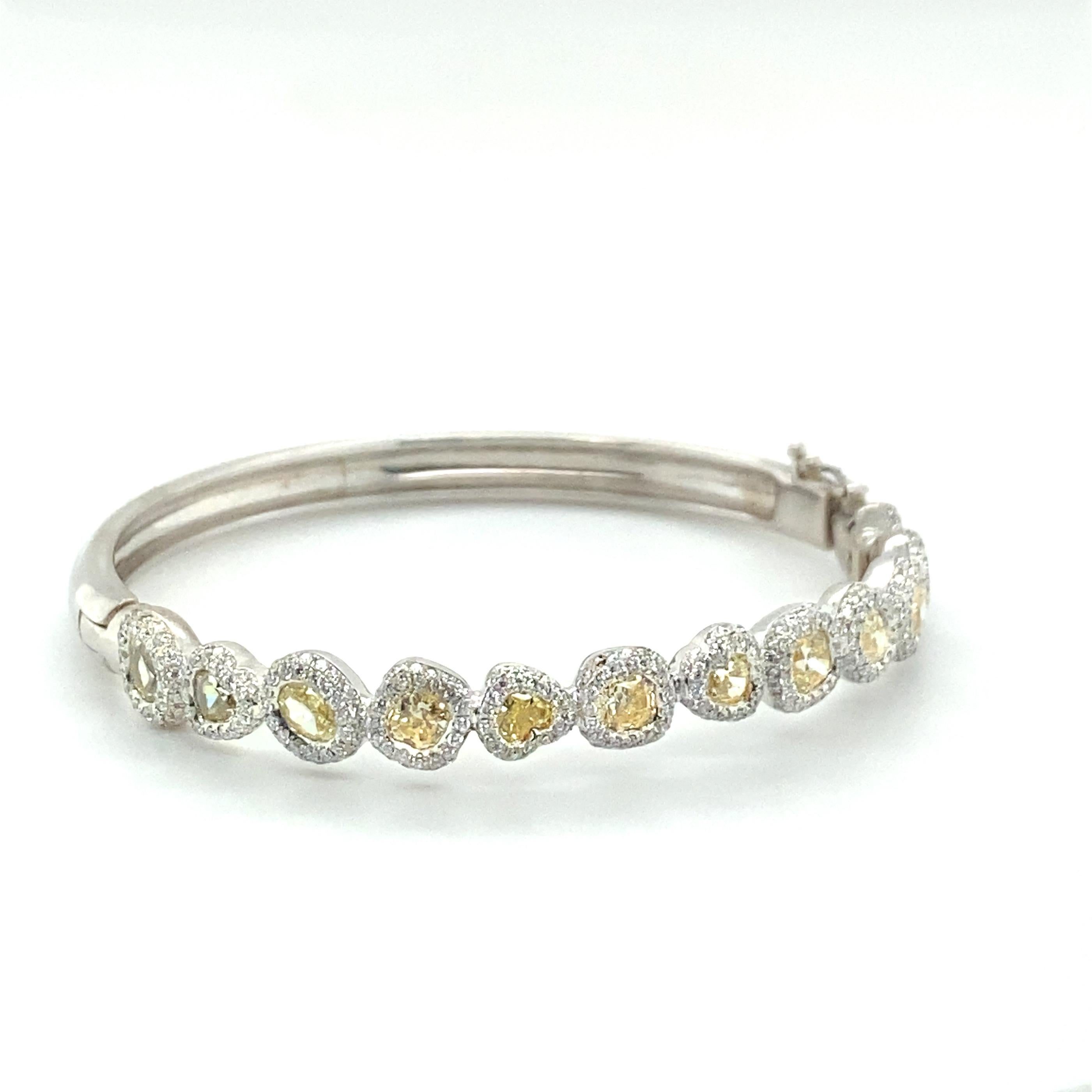 6 Carat Canary Diamond Bracelet 1