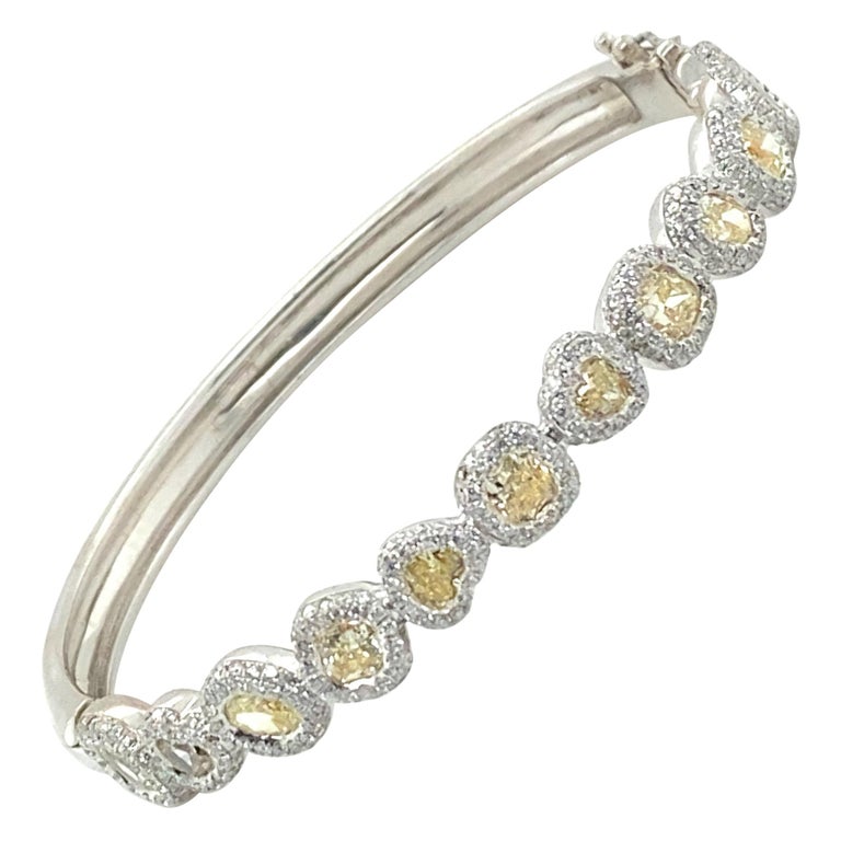 6 Carat Canary Diamond Bracelet at 1stDibs