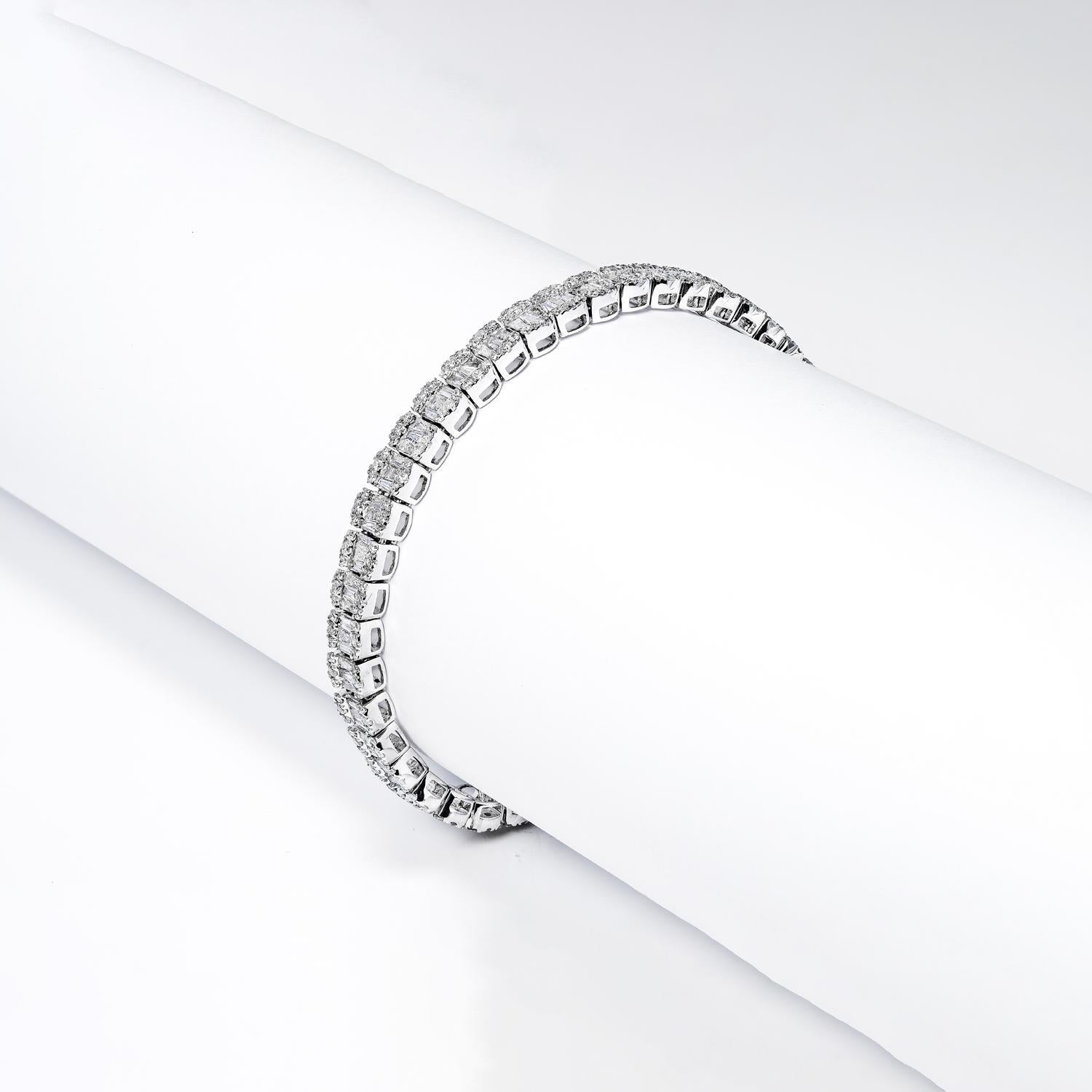 6 carat diamond tennis bracelet
