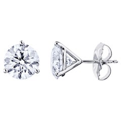 6 Karat CVD Lab Grown Diamond H Farbe VS1 Reinheit 14K Weißgold Ohrstecker