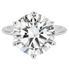 6-Carat D Flawless Round Brilliant Diamond Ring  Legacy Diamonds