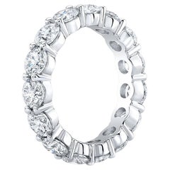 6 Karat Diamant Eternity-Ring Classic Rundschliff G Farbe SI1 Reinheit Platin