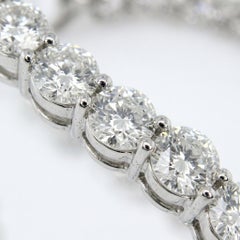 6 Carat Diamond Hoop Earrings in Platinum