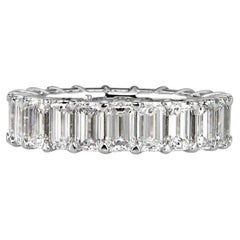 6 Carat Emerald Band  Timeless Brilliance Collector-Grade Eternity Diamond Ring