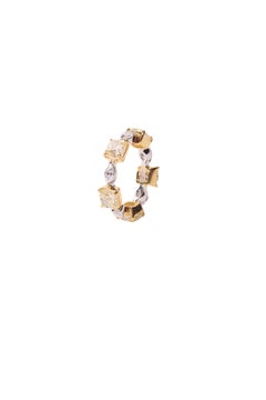 6 Carat Fancy Yellow Diamond Ring