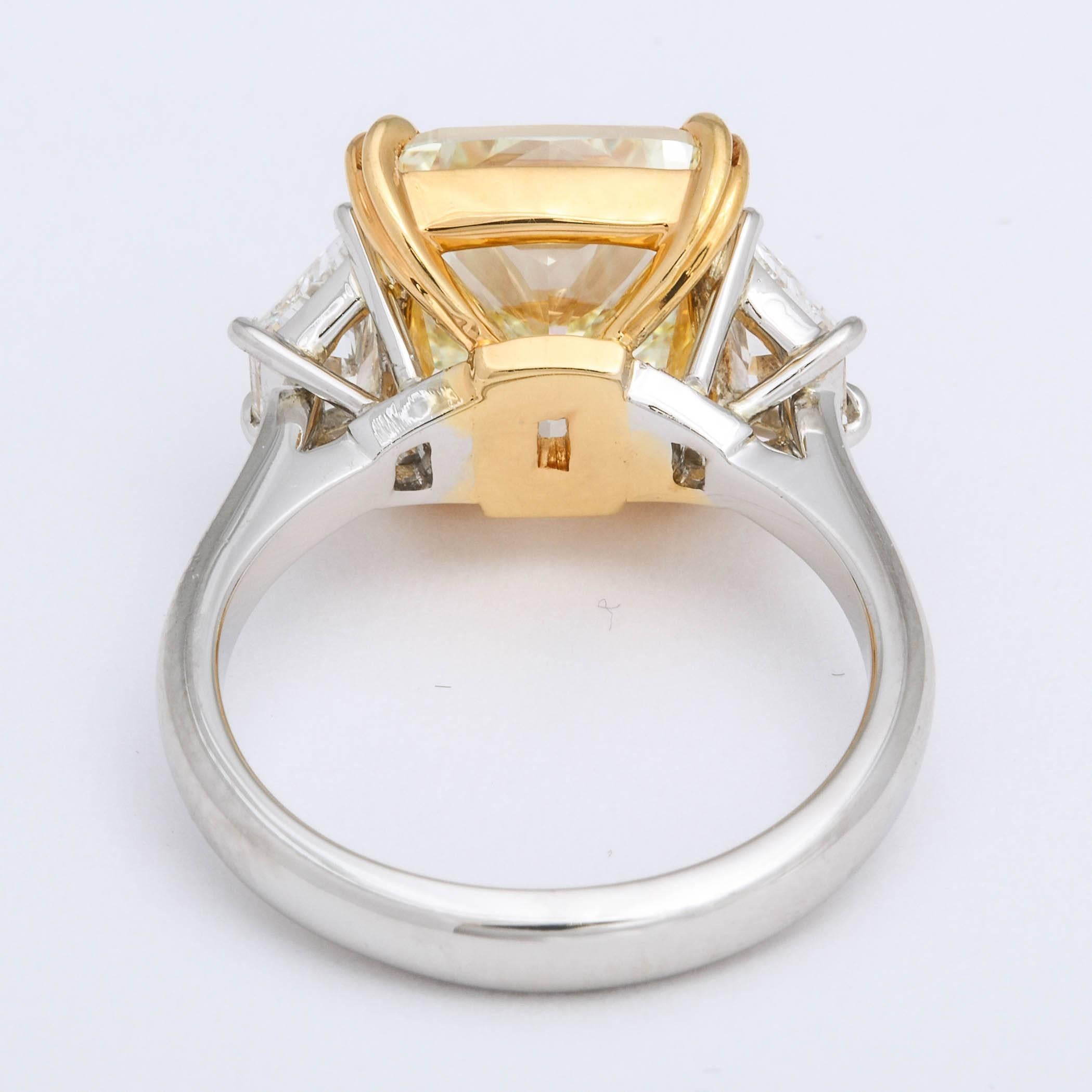 6 carat canary diamond ring