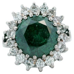 6 Carat Green Diamond Ring