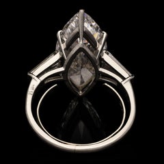 6 Carat Marquise Statement Brilliant White  Grandeur Signature  Diamond Ring