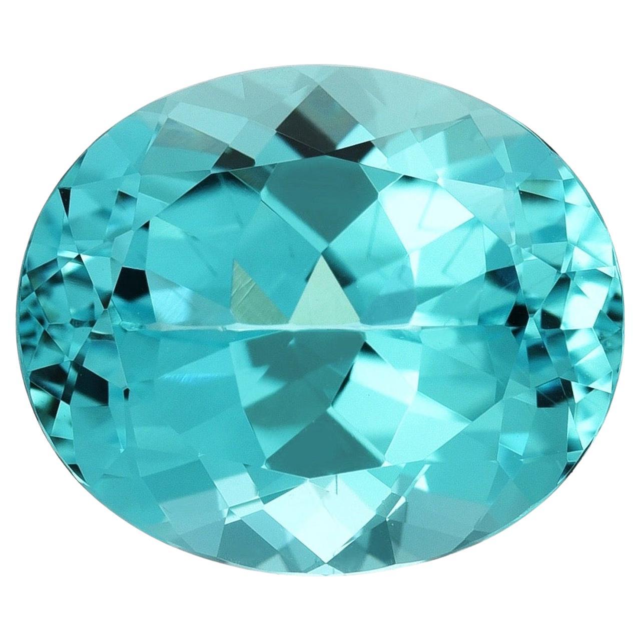 6 Karat Mosambik Paraiba Turmalin Oval - Seltener Neon Edelstein für Collectors - GIA