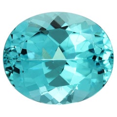 6 Quilates Mozambique Paraiba Turmalina Oval - Rara Gema Neón para Coleccionistas - GIA