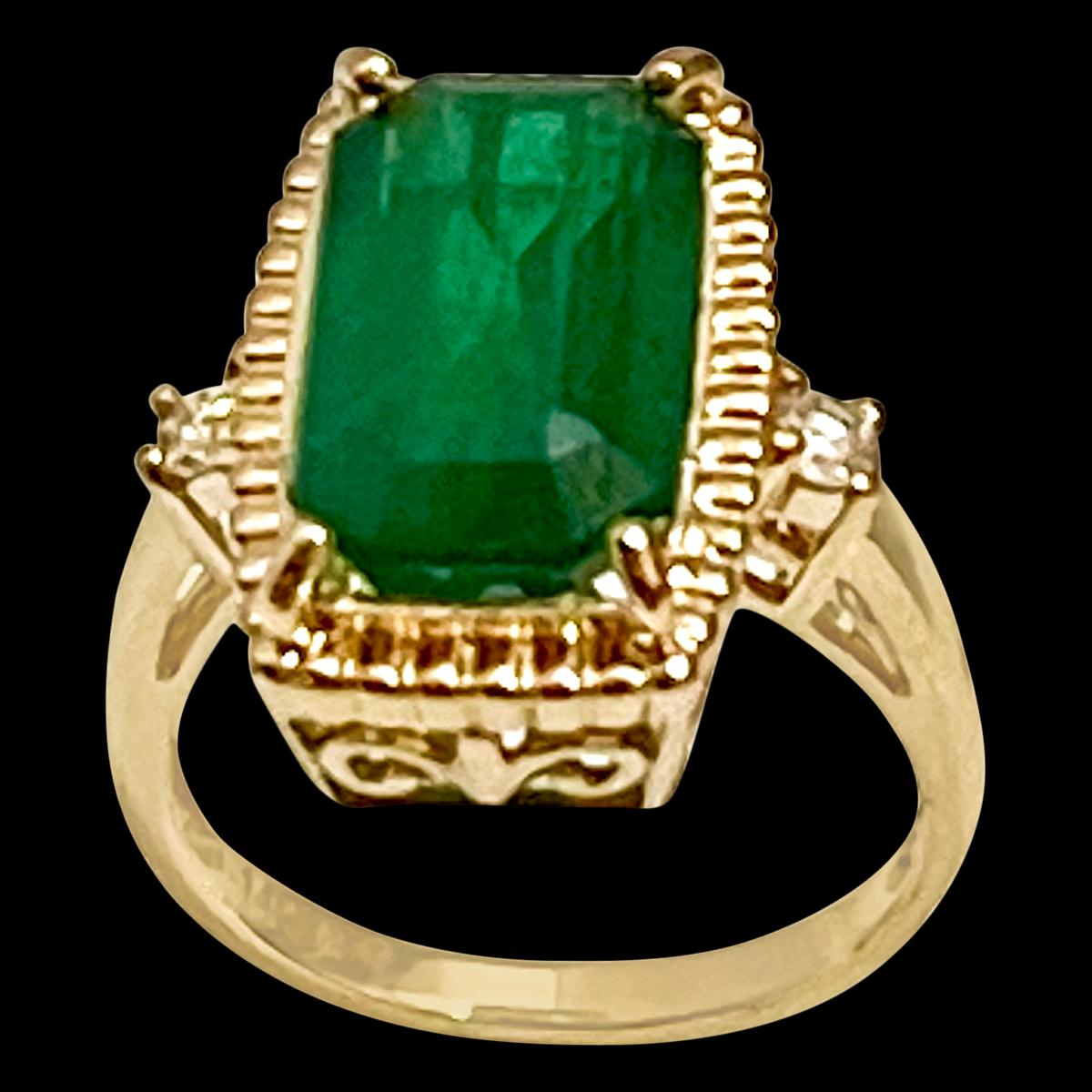 6 carat emerald ring