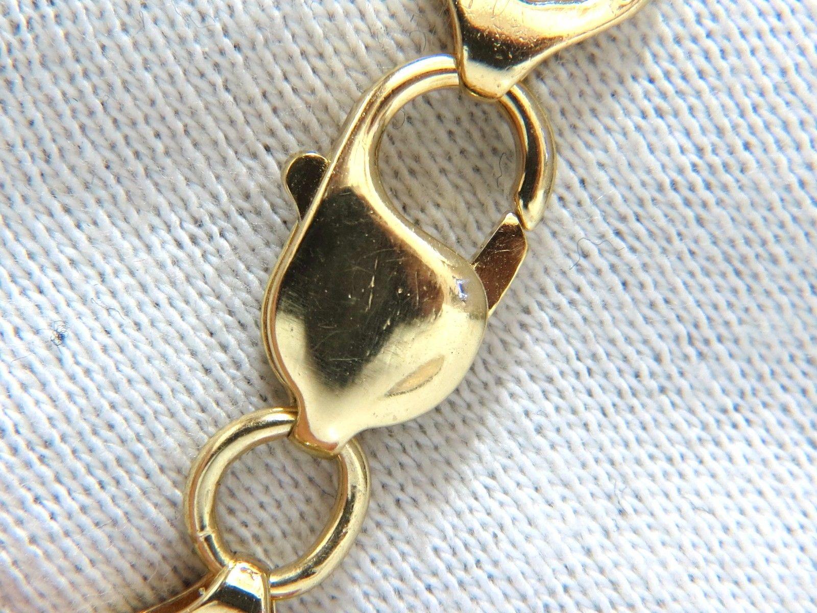 Taille ovale Bracelet vintage déco en or 14 carats avec topaze bleue naturelle suisse de 6 carats en vente