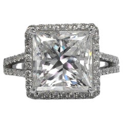 6 Karat ovaler Brillant-Diamant-Verlobungsring, zertifiziert E SI1